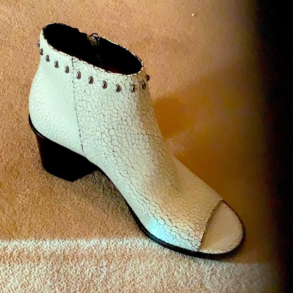Frye peep toe boots, size 9.5